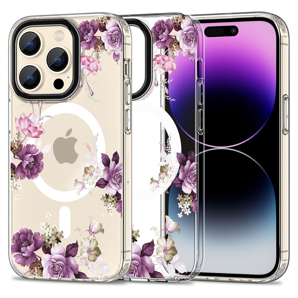 Pokrowiec Tech-Protect Magmood Magsafe wz�r spring floral Apple iPhone 15 Pro Max