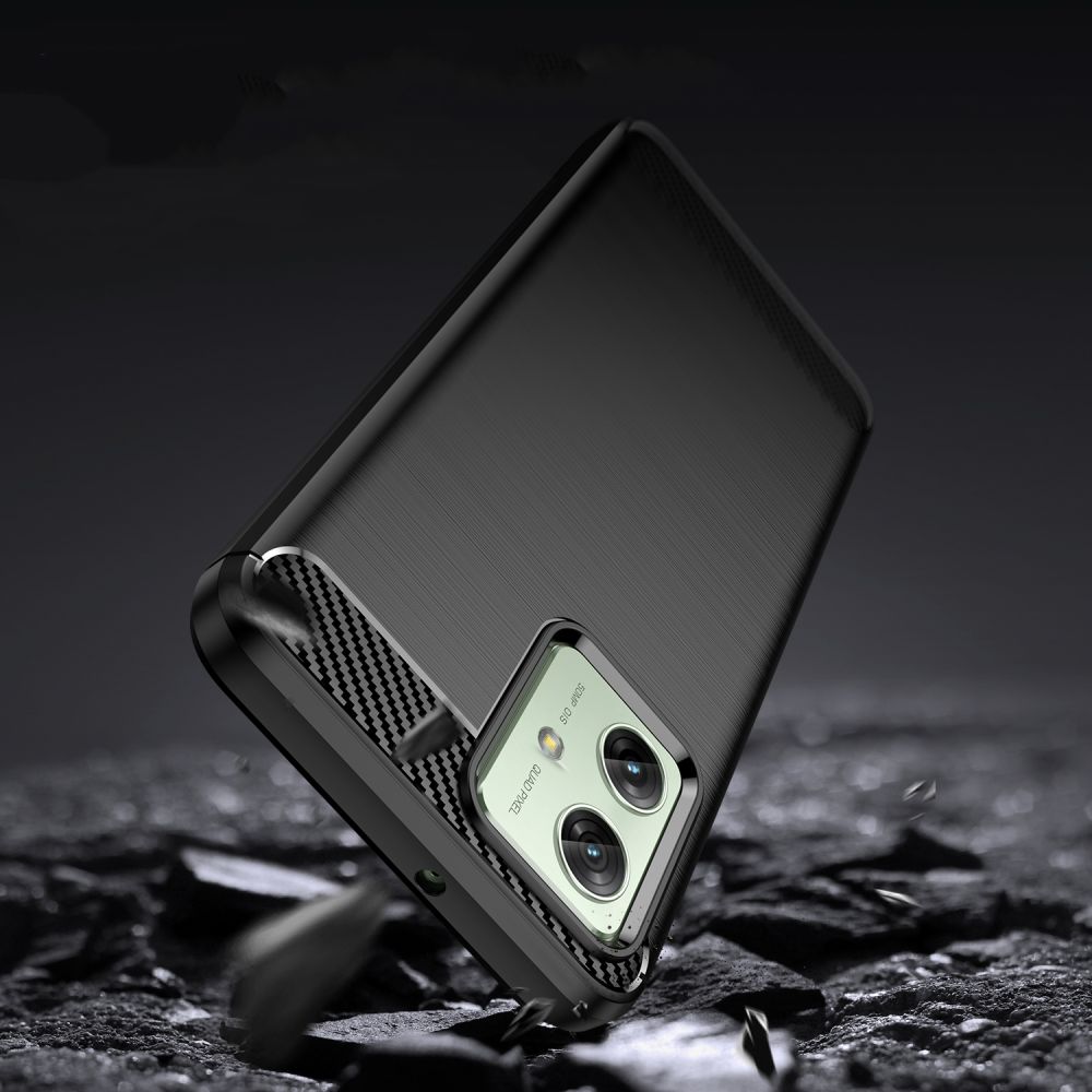 Pokrowiec Tech-Protect TpuCarbon czarny Motorola Moto G54 5G / 2