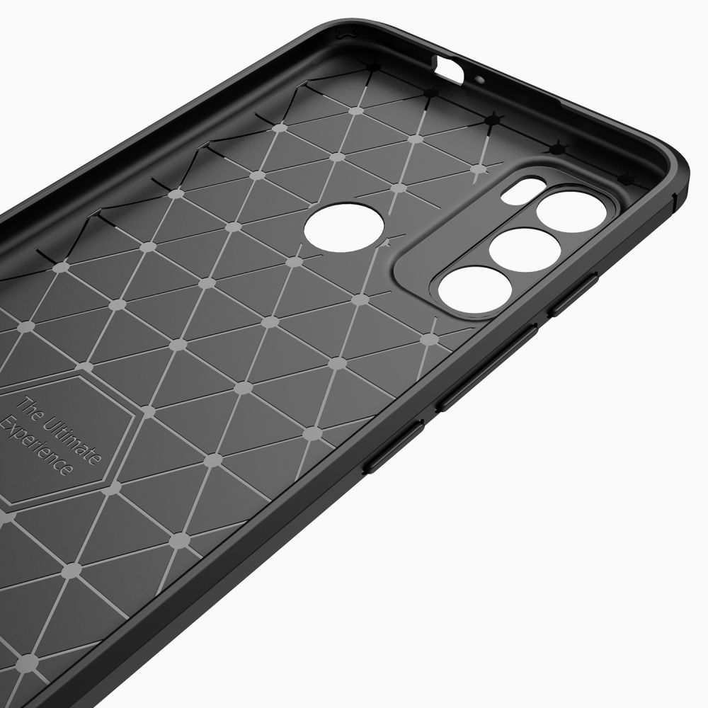Pokrowiec Tech-Protect TpuCarbon czarny Motorola Moto G60 / 4