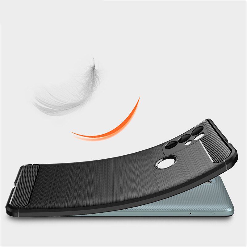 Pokrowiec Tech-Protect TpuCarbon czarny Motorola Moto G60s / 6