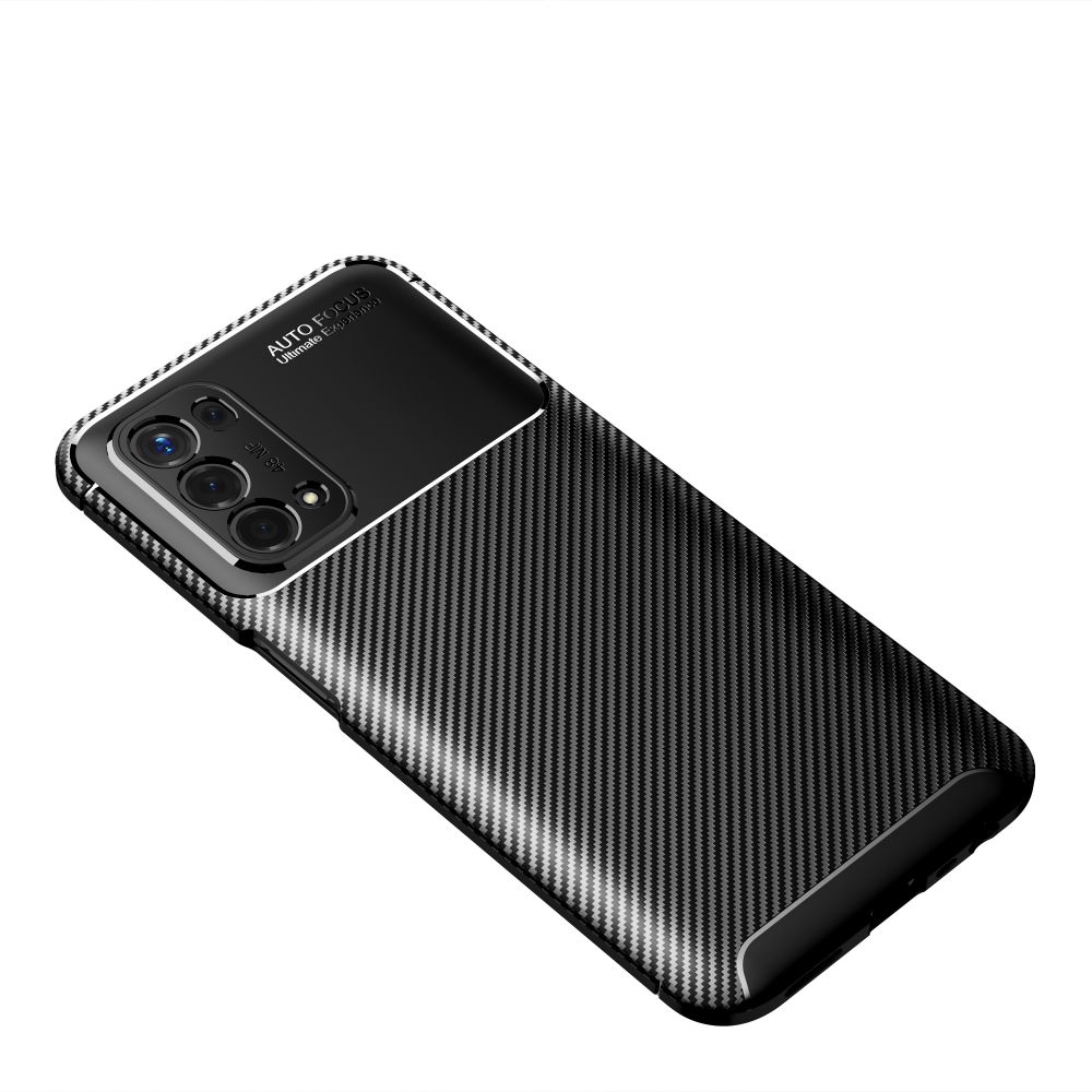 Pokrowiec Tech-Protect TpuCarbon czarny Oppo A74 5G / 6