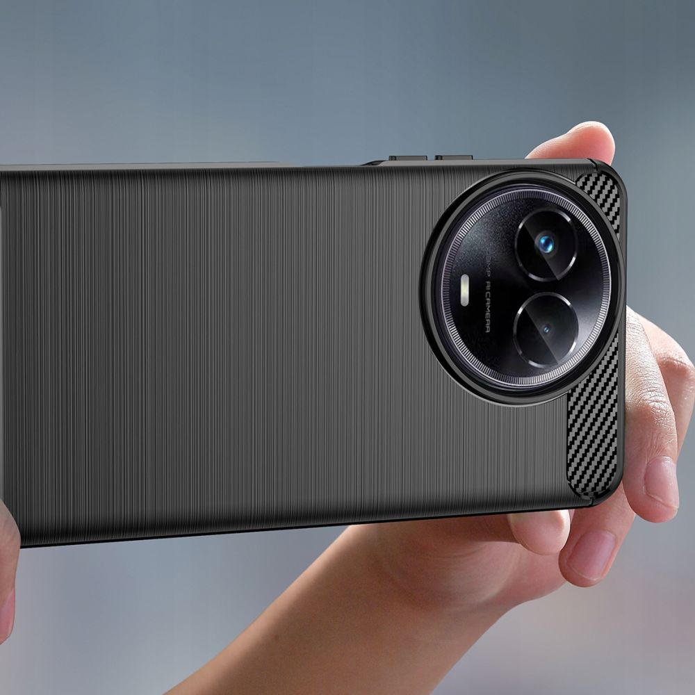 Pokrowiec Tech-Protect TpuCarbon czarny Realme 11 5G / 7