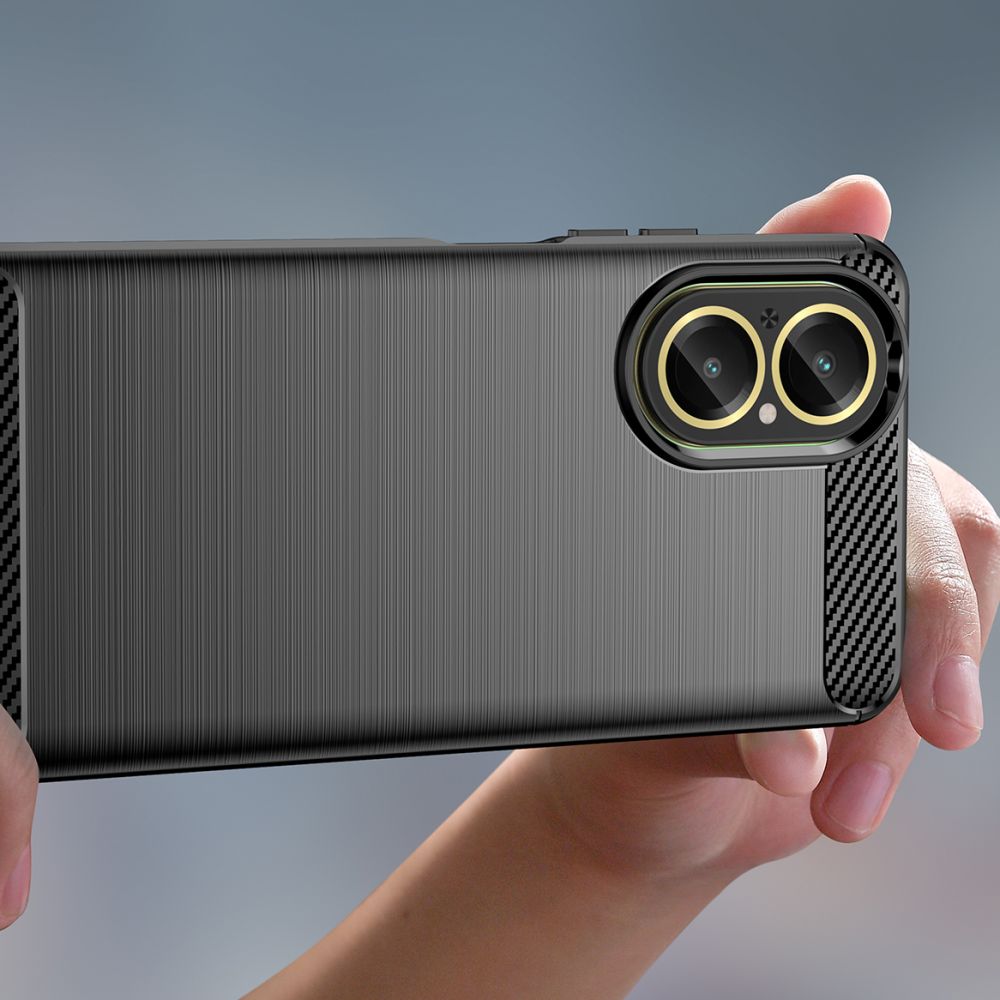 Pokrowiec Tech-Protect TpuCarbon czarny Realme C67 4G / 5 Pokrowiec Tech-Protect TpuCarbon czarny Realme C67 4G / 5