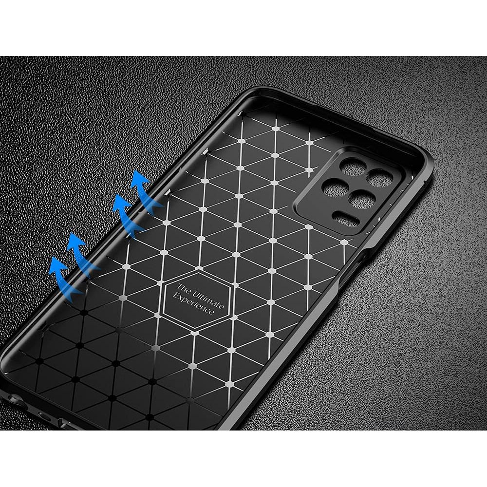 Pokrowiec Tech-Protect TpuCarbon czarny Realme Narzo 30 5G / 4