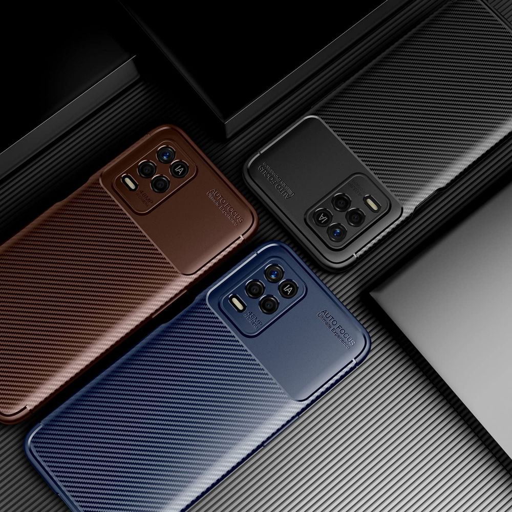 Pokrowiec Tech-Protect TpuCarbon czarny Realme Narzo 30 5G / 8