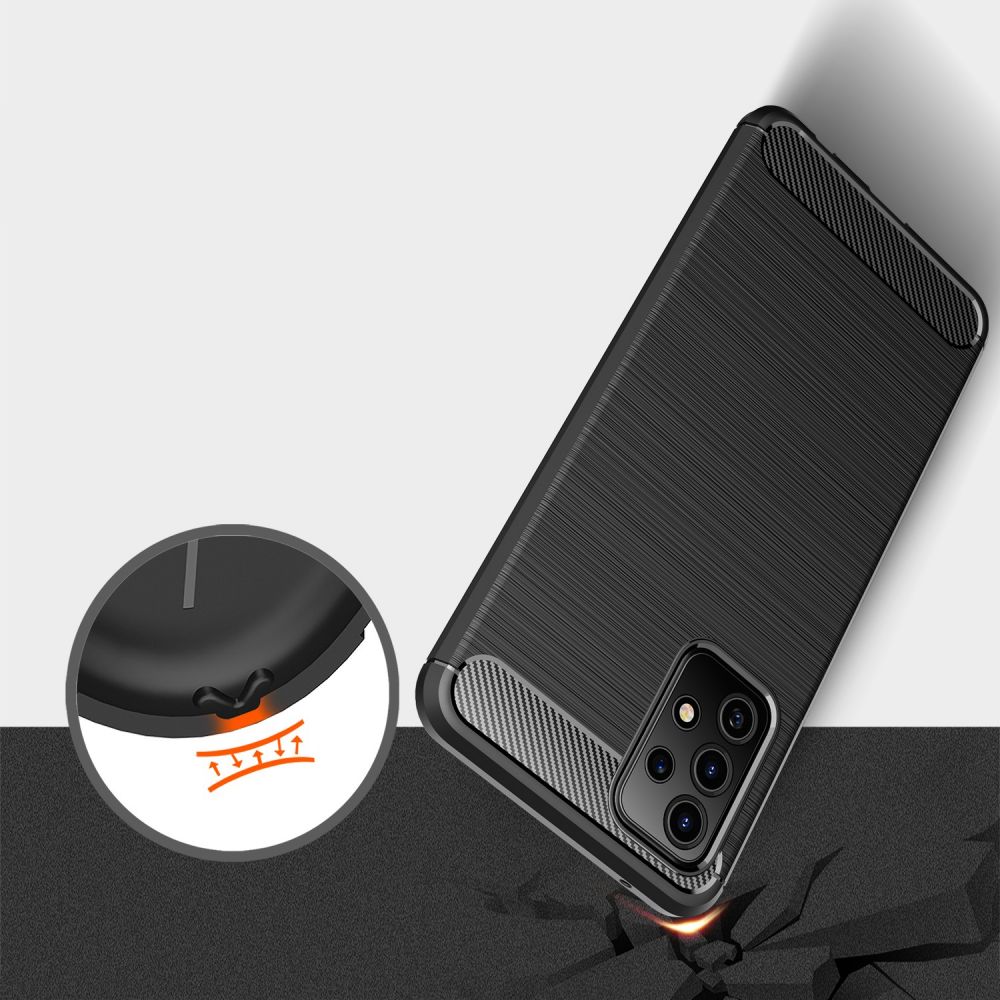 Pokrowiec Tech-Protect TpuCarbon czarny Samsung Galaxy A52s / 4