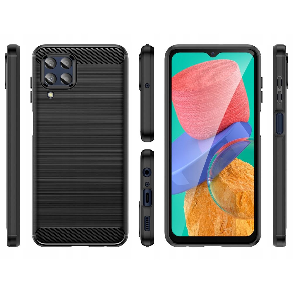 Pokrowiec Tech-Protect TpuCarbon czarny Samsung Galaxy M33 5G / 6 Pokrowiec Tech-Protect TpuCarbon czarny Samsung Galaxy M33 5G / 6