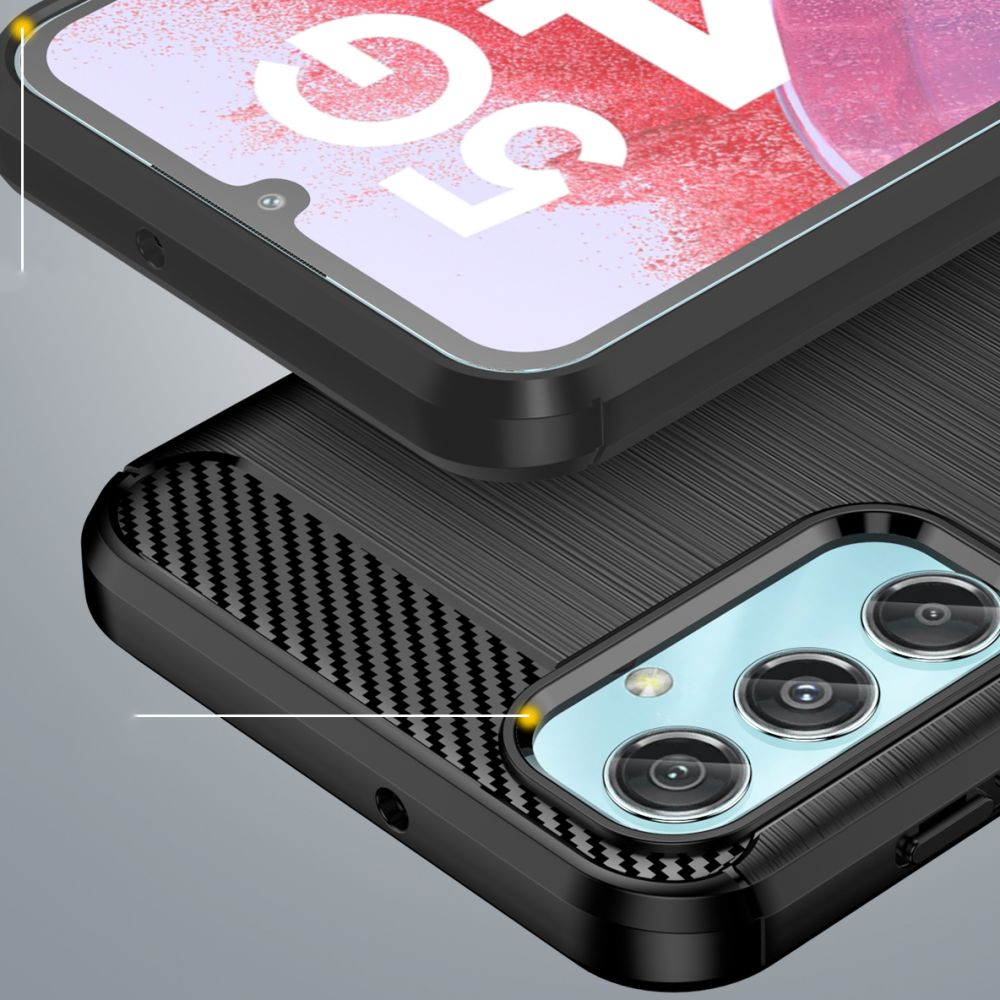 Pokrowiec Tech-Protect TpuCarbon czarny Samsung Galaxy M34 5G / 4 Pokrowiec Tech-Protect TpuCarbon czarny Samsung Galaxy M34 5G / 4