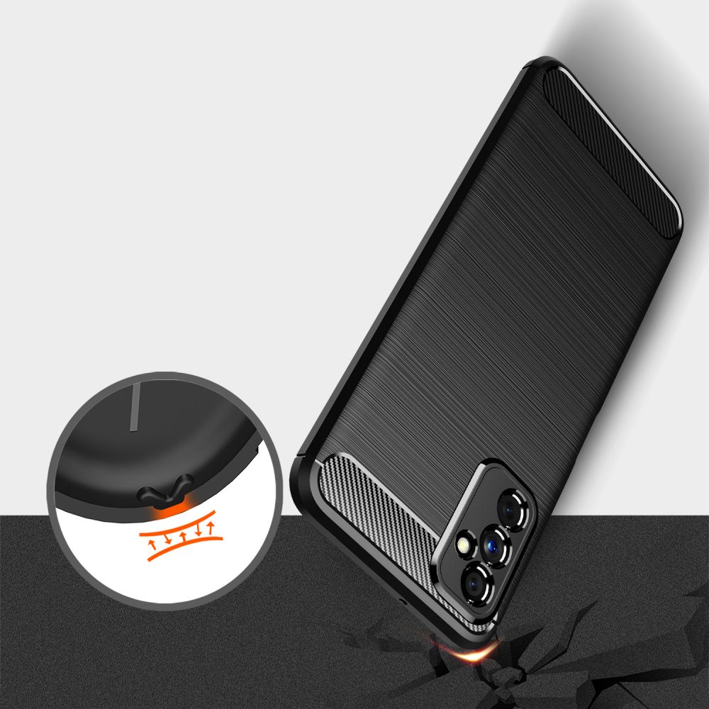 Pokrowiec Tech-Protect TpuCarbon czarny Samsung Galaxy M52 5G / 5