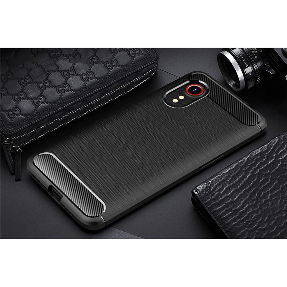 Pokrowiec Tech-Protect TpuCarbon czarny Samsung Galaxy Xcover 5 / 9