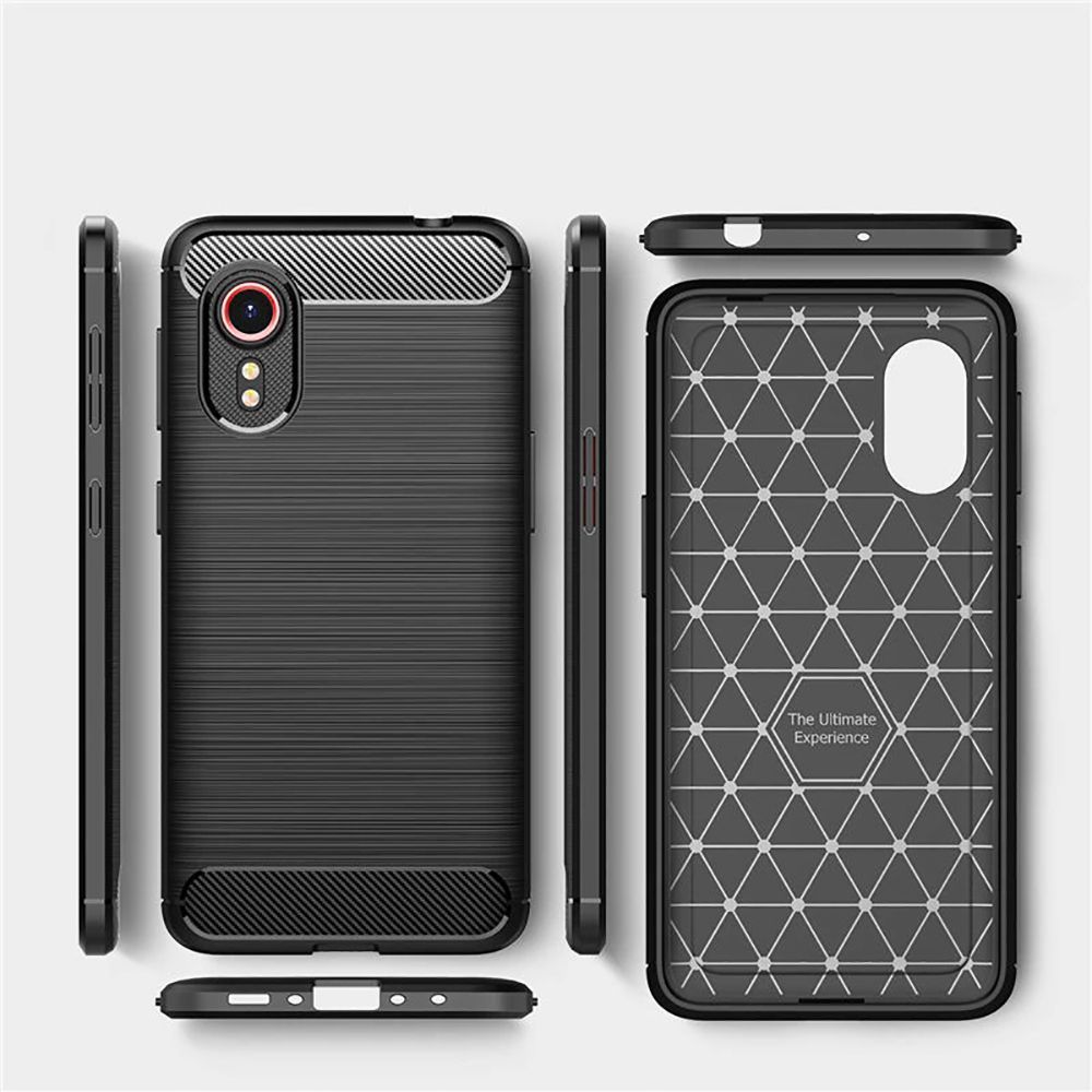 Pokrowiec Tech-Protect TpuCarbon czarny Samsung Galaxy XCover 7 / 2