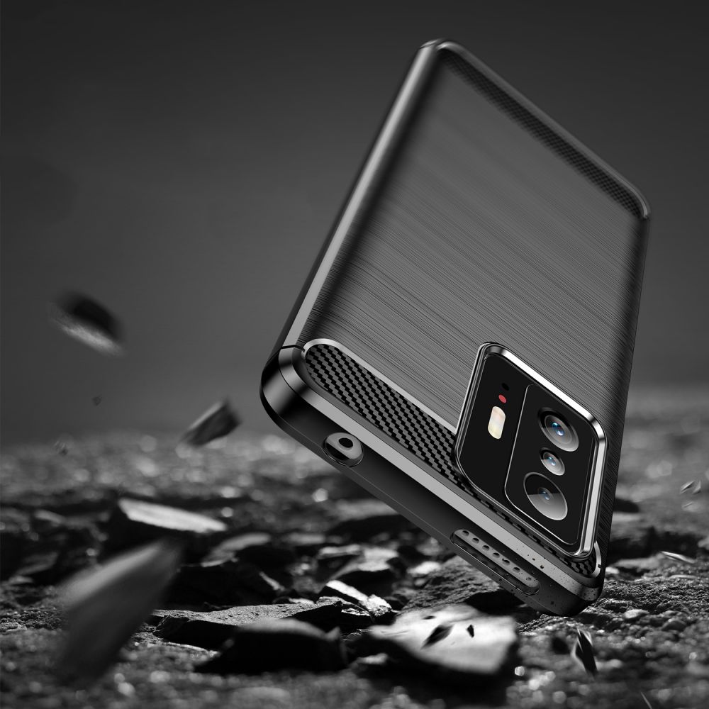 Pokrowiec Tech-Protect TpuCarbon czarny Xiaomi 11T 5G / 5