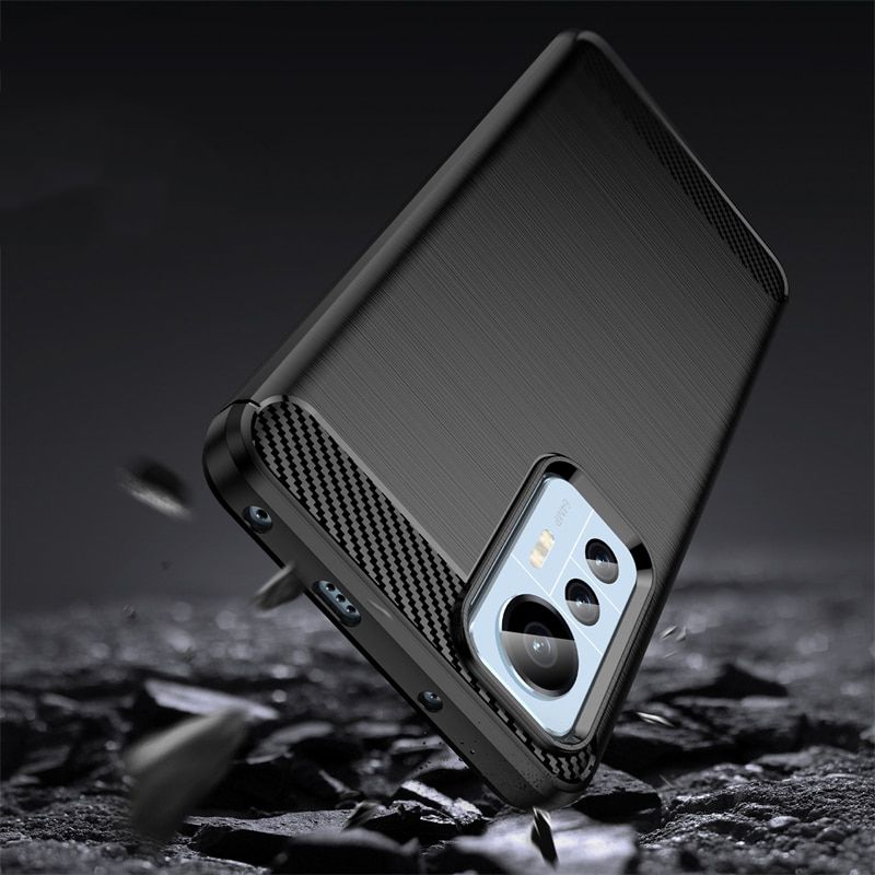 Pokrowiec Tech-Protect TpuCarbon czarny Xiaomi 12 Lite / 5