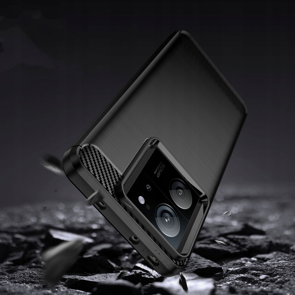 Pokrowiec Tech-Protect TpuCarbon czarny Xiaomi 13T Pro / 8