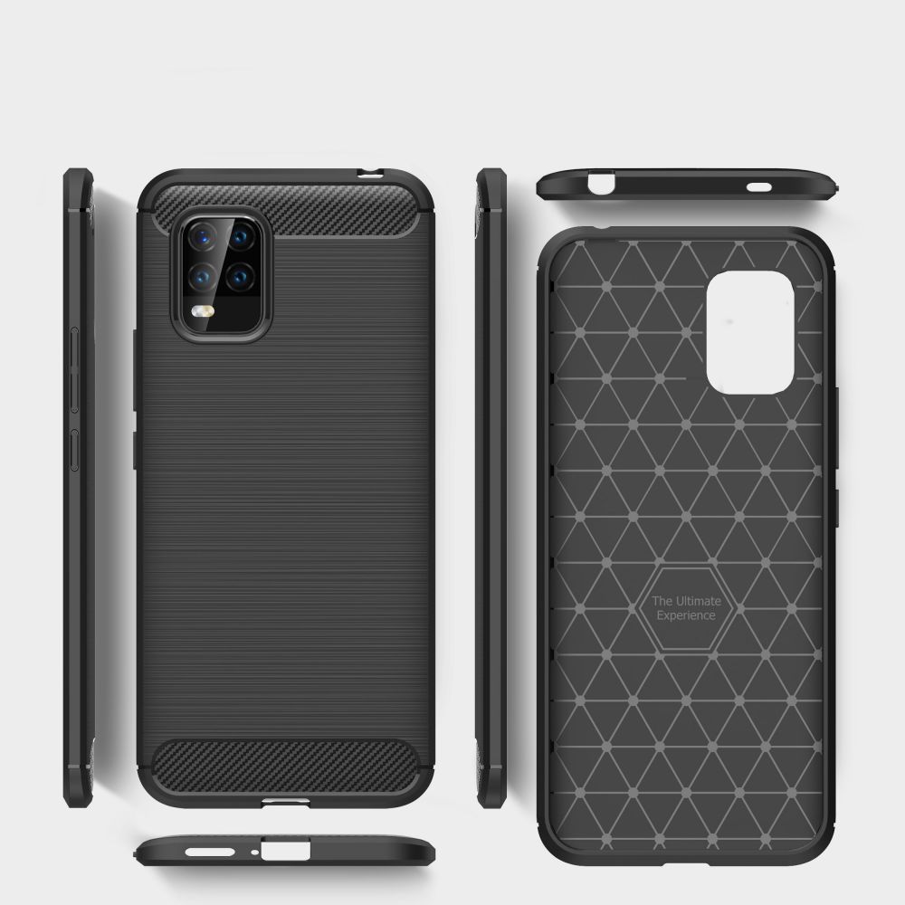 Pokrowiec Tech-Protect TpuCarbon czarny Xiaomi Mi 10 Lite / 6