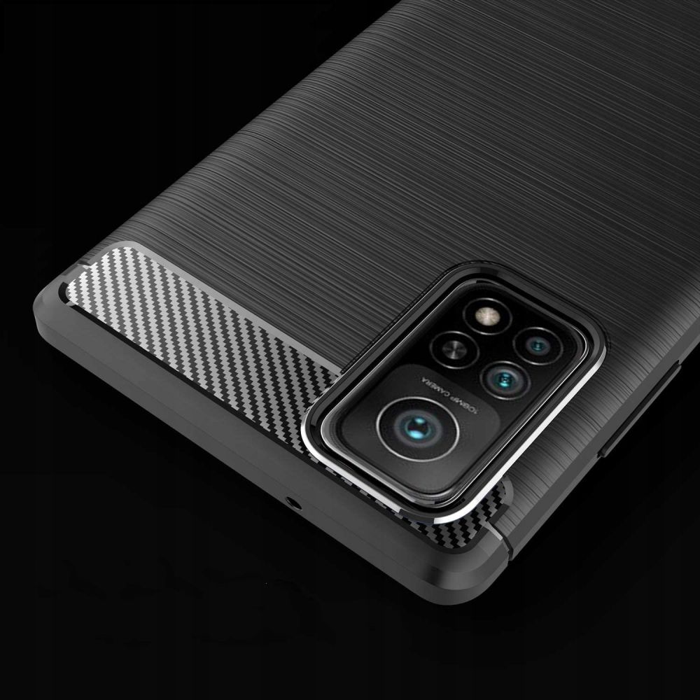 Pokrowiec Tech-Protect TpuCarbon czarny Xiaomi Mi 10T / 3