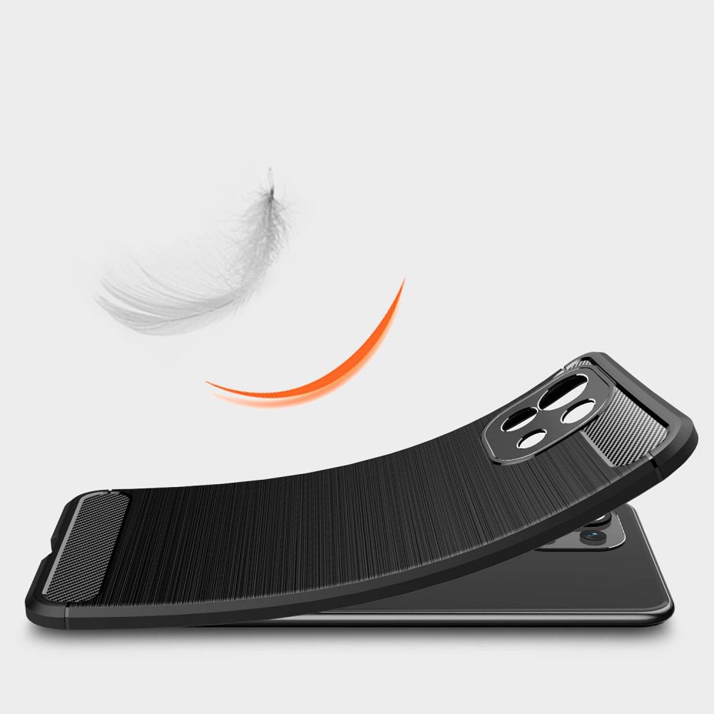 Pokrowiec Tech-Protect TpuCarbon czarny Xiaomi Mi 11 Lite / 4