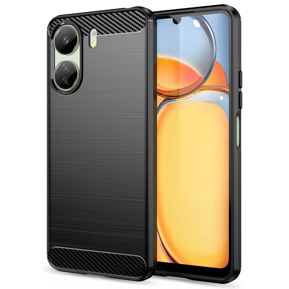 Pokrowiec Tech-Protect TpuCarbon czarny Xiaomi POCO C65