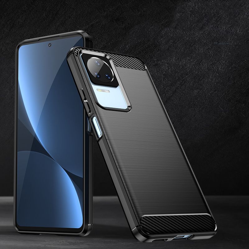 Pokrowiec Tech-Protect TpuCarbon czarny Xiaomi POCO F4 5G / 5