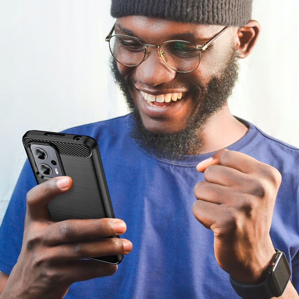 Pokrowiec Tech-Protect TpuCarbon czarny Xiaomi POCO X4 GT / 2