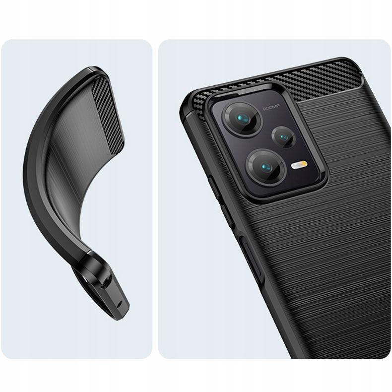 Pokrowiec Tech-Protect TpuCarbon czarny Xiaomi Poco X5 5G / 3