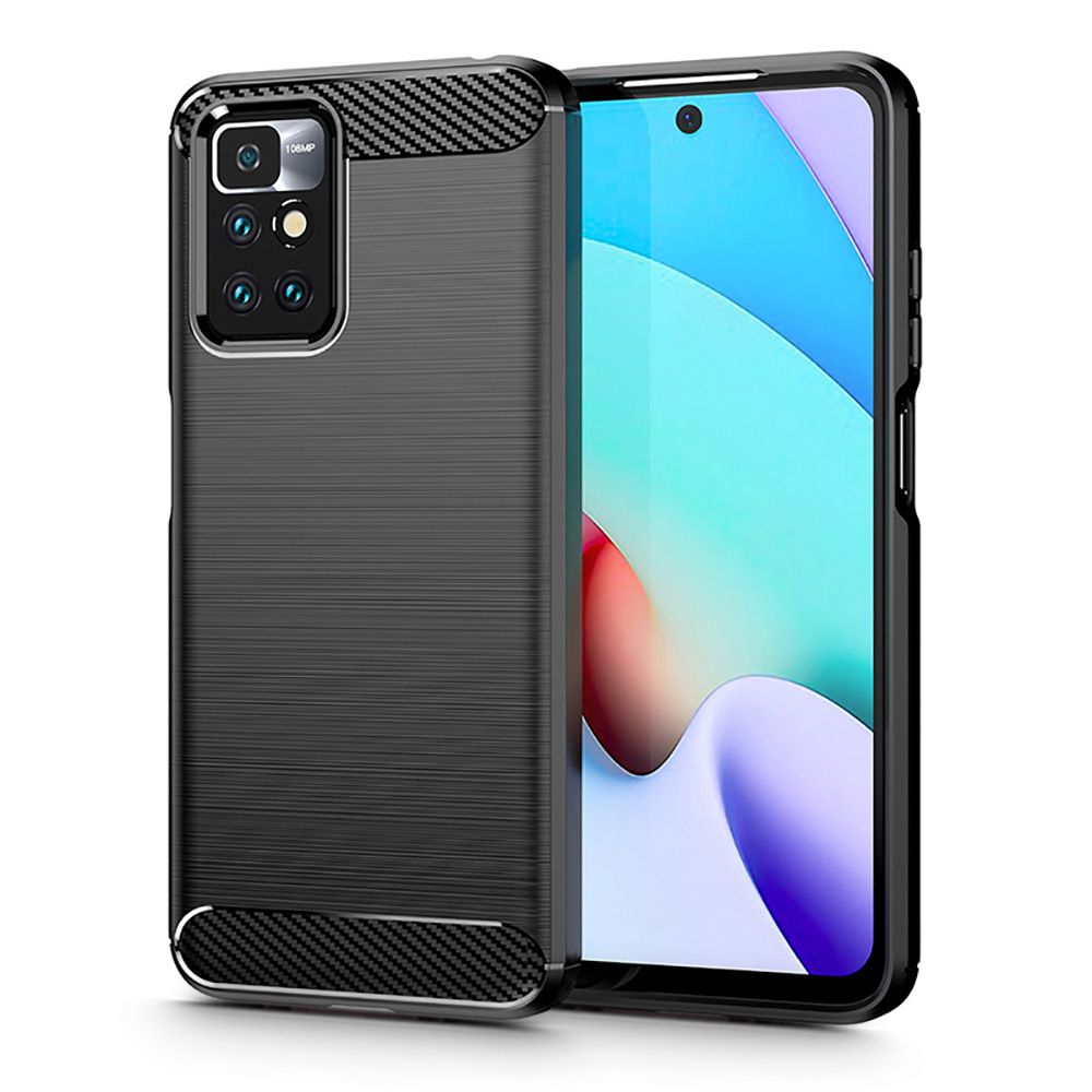 Pokrowiec Tech-Protect TpuCarbon czarny Xiaomi Redmi 10 Pokrowiec Tech-Protect TpuCarbon czarny Xiaomi Redmi 10