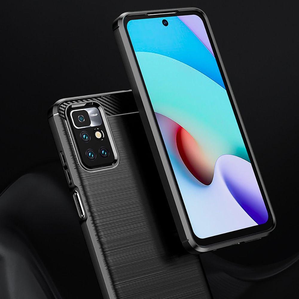 Pokrowiec Tech-Protect TpuCarbon czarny Xiaomi Redmi 10 / 2 Pokrowiec Tech-Protect TpuCarbon czarny Xiaomi Redmi 10 / 2