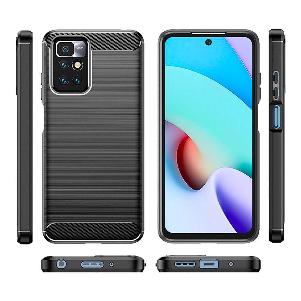 Pokrowiec Tech-Protect TpuCarbon czarny Xiaomi Redmi 10 / 3 Pokrowiec Tech-Protect TpuCarbon czarny Xiaomi Redmi 10 / 3