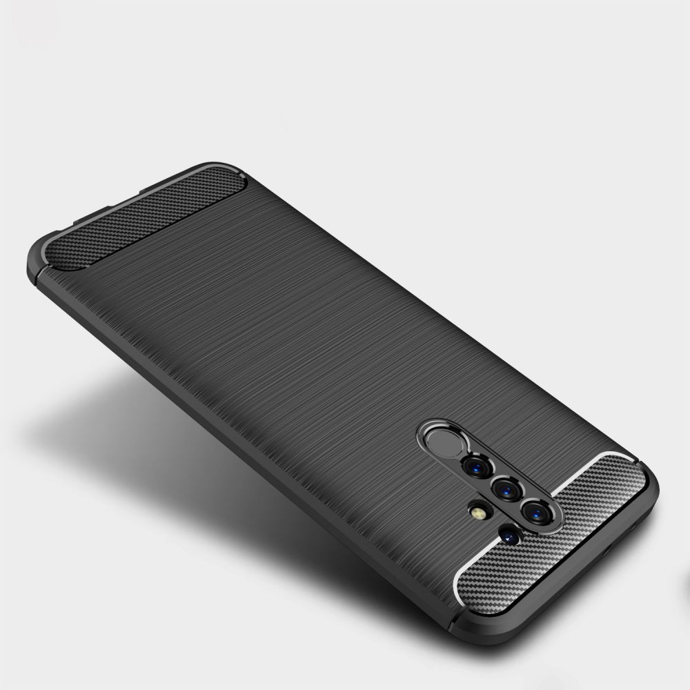 Pokrowiec Tech-Protect TpuCarbon czarny Xiaomi Redmi 9 / 4