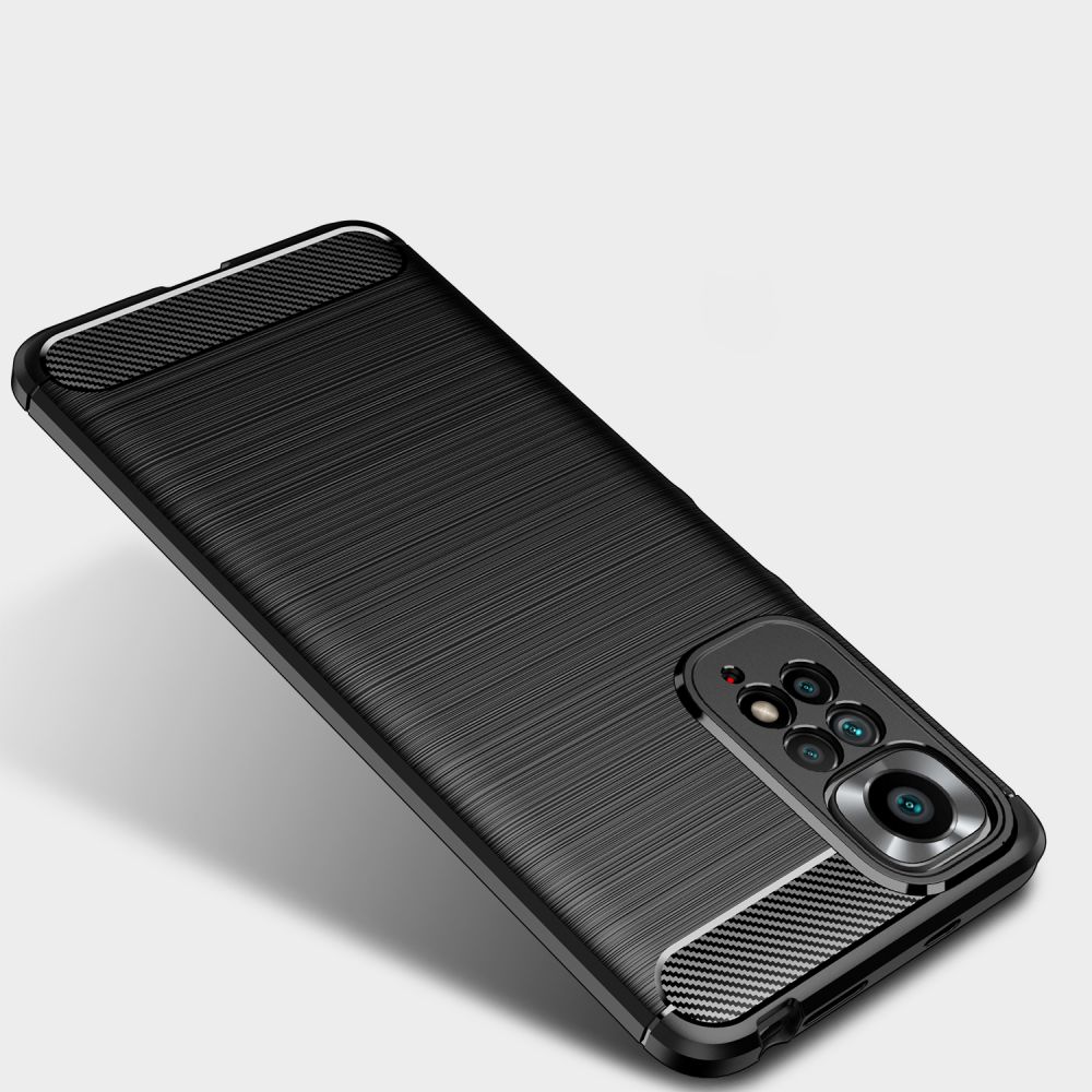 Pokrowiec Tech-Protect TpuCarbon czarny Xiaomi Redmi Note 11 / 4