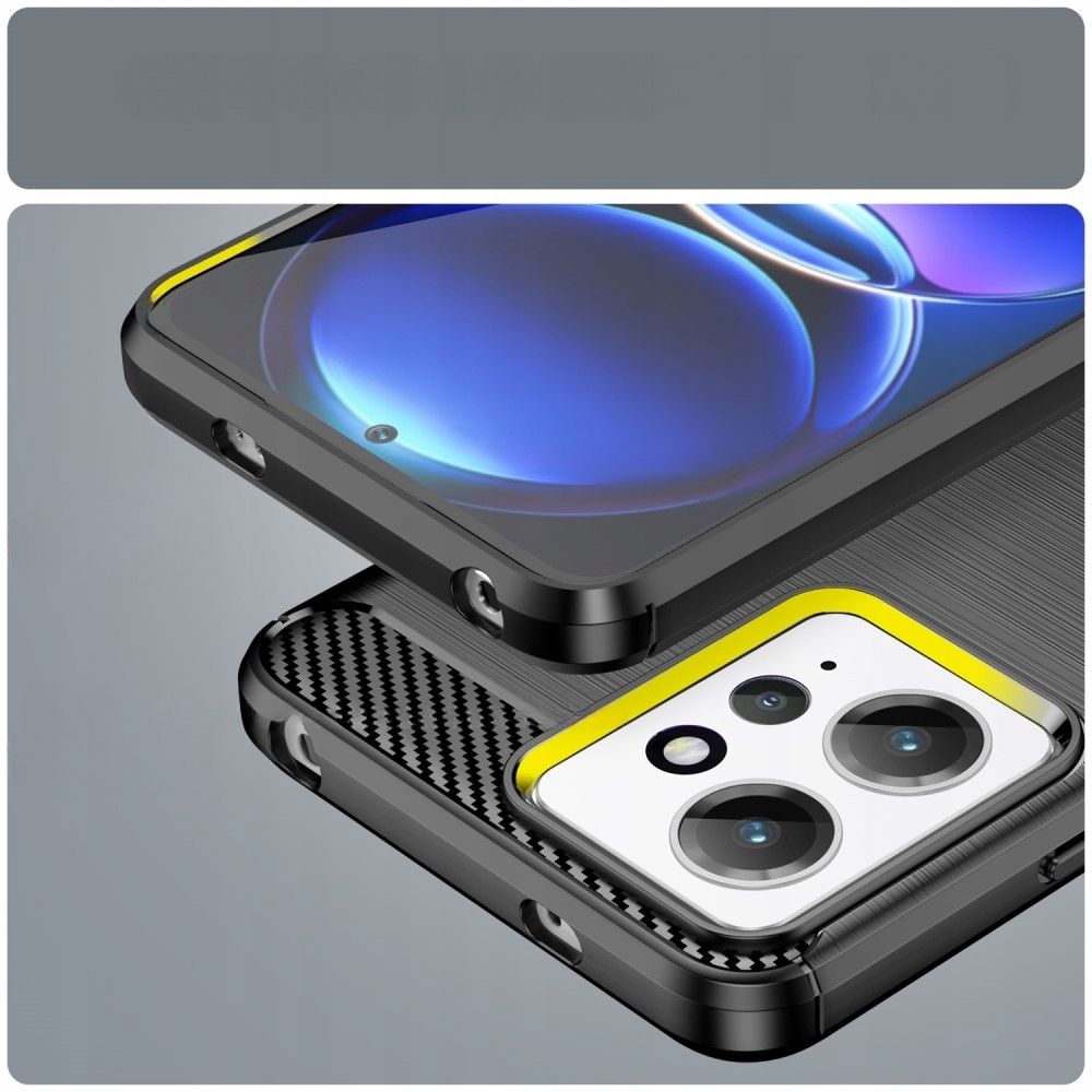 Pokrowiec Tech-Protect TpuCarbon czarny Xiaomi Redmi Note 12 4G / 4
