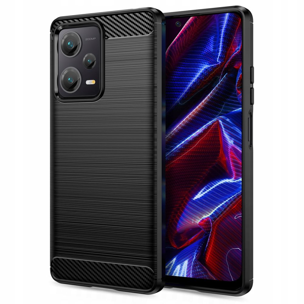 Pokrowiec Tech-Protect TpuCarbon czarny Xiaomi Redmi Note 12 5G Pokrowiec Tech-Protect TpuCarbon czarny Xiaomi Redmi Note 12 5G