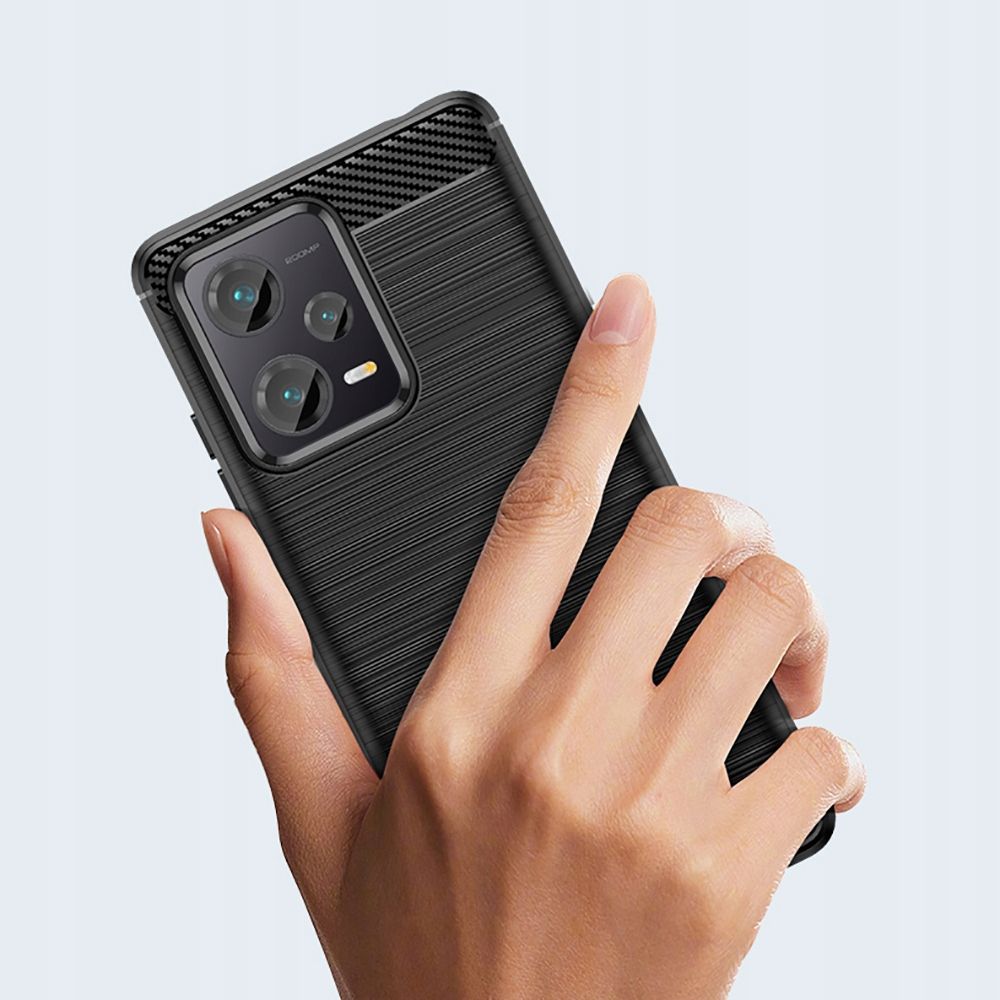Pokrowiec Tech-Protect TpuCarbon czarny Xiaomi Redmi Note 12 5G / 2 Pokrowiec Tech-Protect TpuCarbon czarny Xiaomi Redmi Note 12 5G / 2