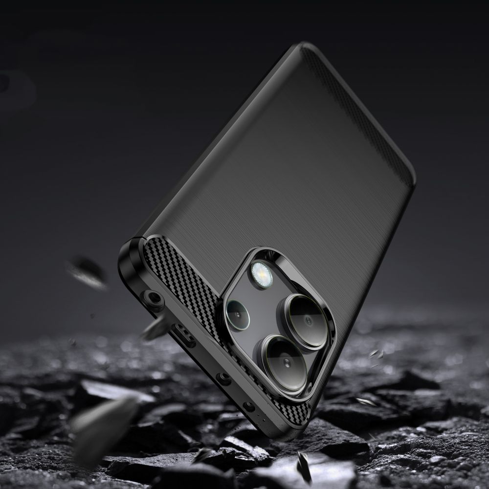 Pokrowiec Tech-Protect TpuCarbon czarny Xiaomi Redmi Note 13 / 3