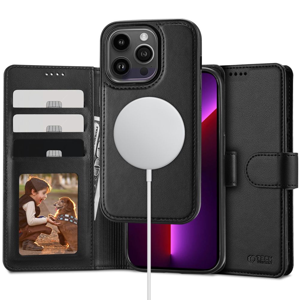 Pokrowiec Tech-protect Wallet czarny Apple iPhone 13 Pro Pokrowiec Tech-protect Wallet czarny Apple iPhone 13 Pro
