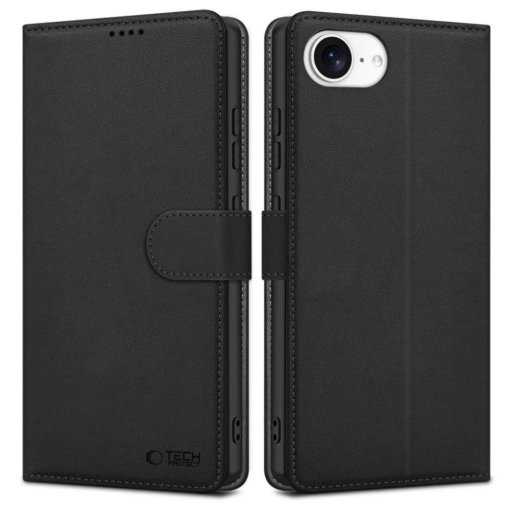 Pokrowiec Tech-protect Wallet czarny Apple iPhone 16e