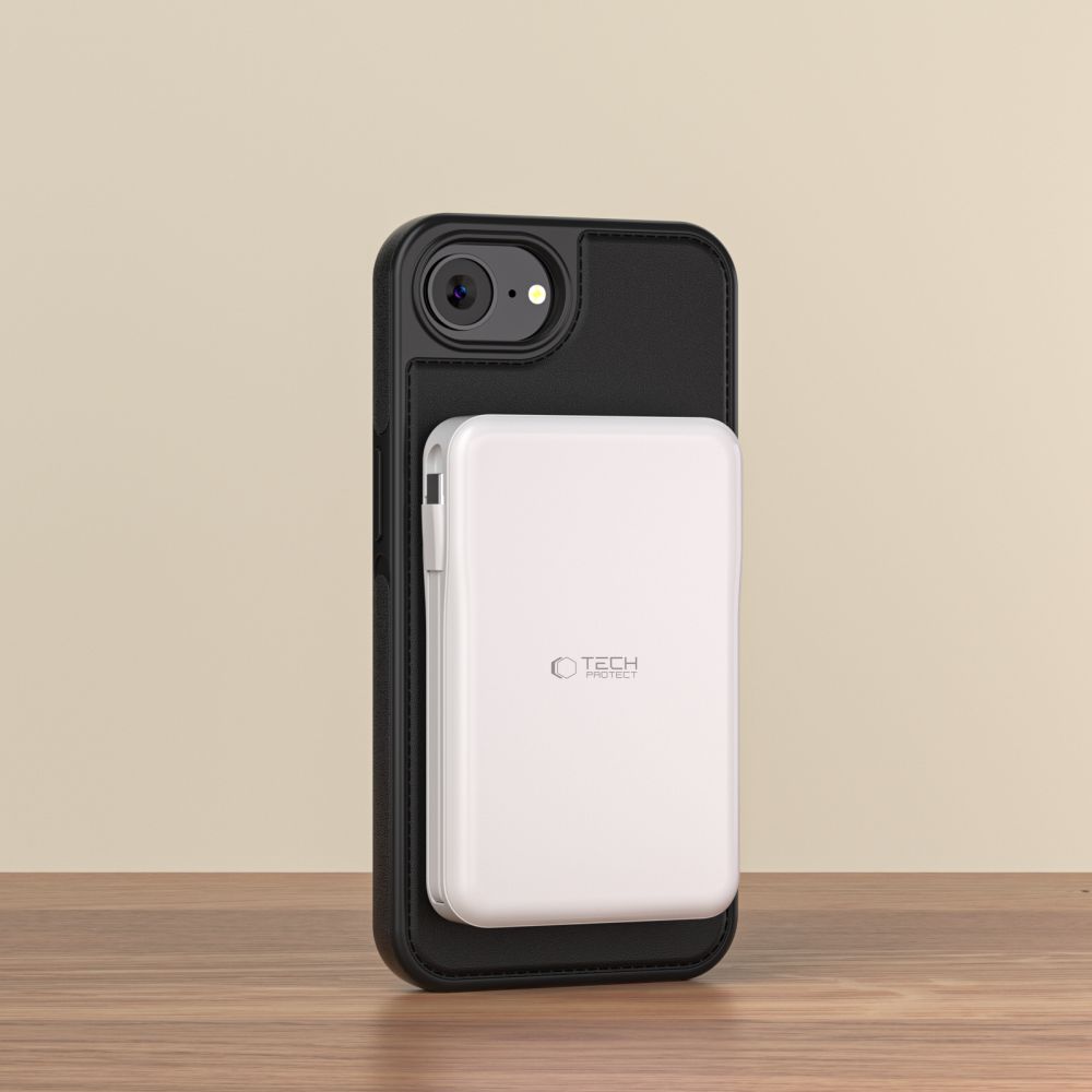 Pokrowiec Tech-protect Wallet czarny Apple iPhone 16e / 4