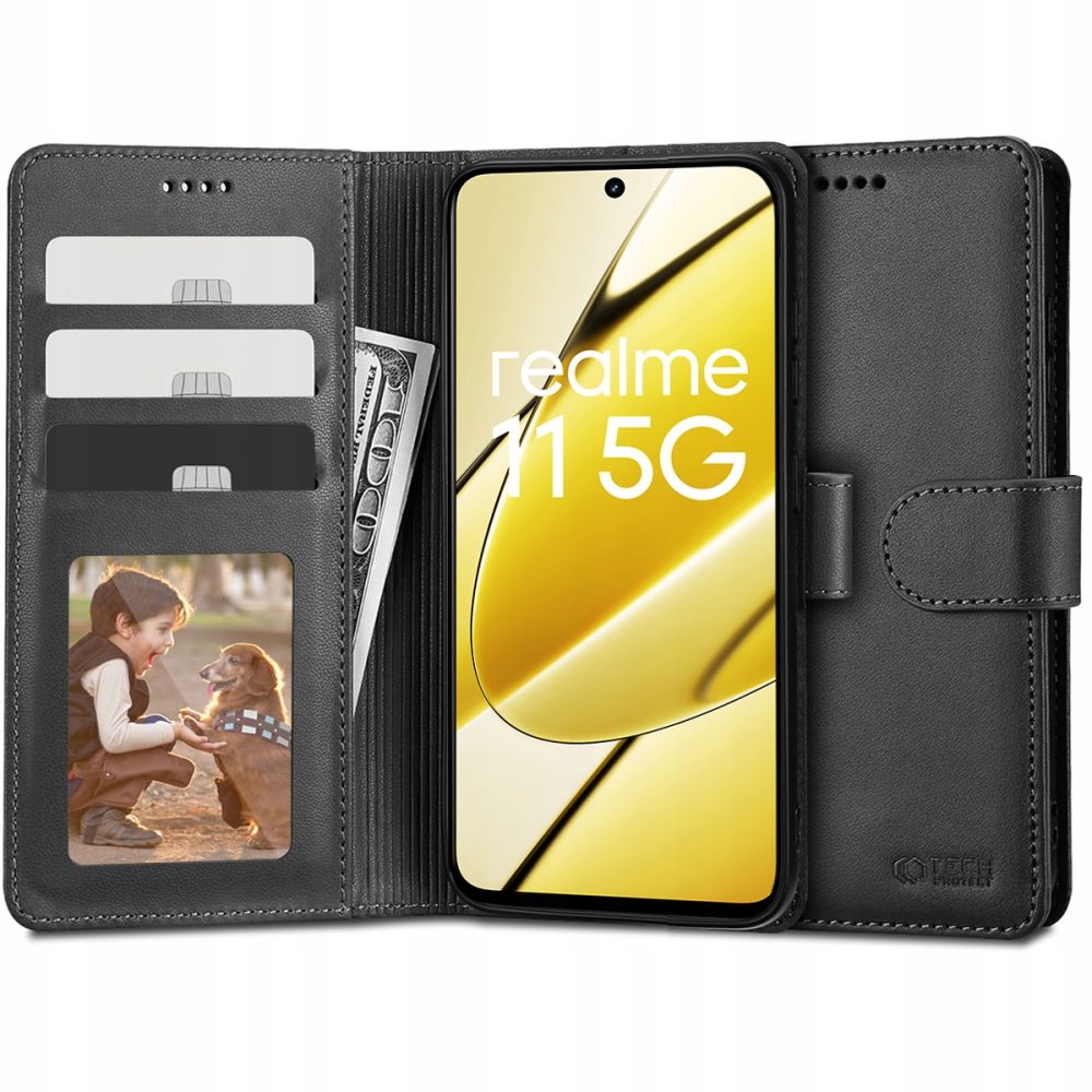Pokrowiec Tech-protect Wallet czarny Realme 11 5G