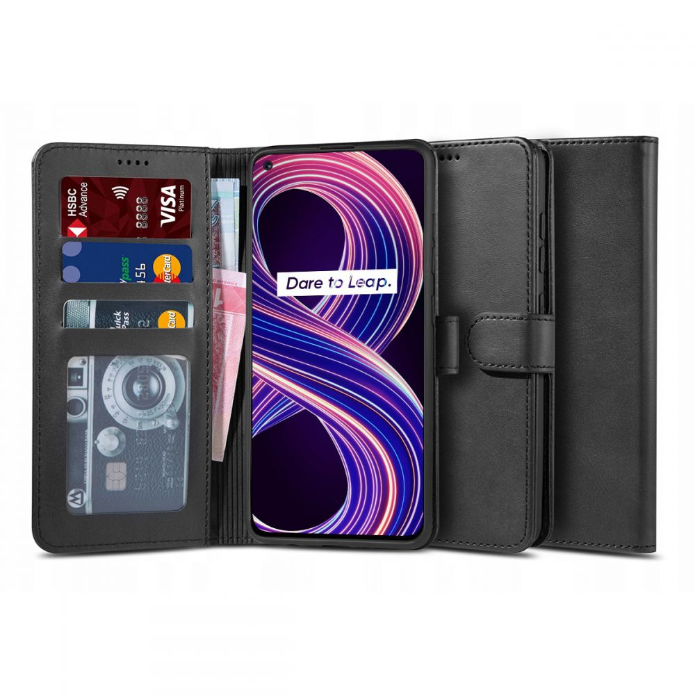 Pokrowiec Tech-protect Wallet czarny Realme 8 5G Pokrowiec Tech-protect Wallet czarny Realme 8 5G