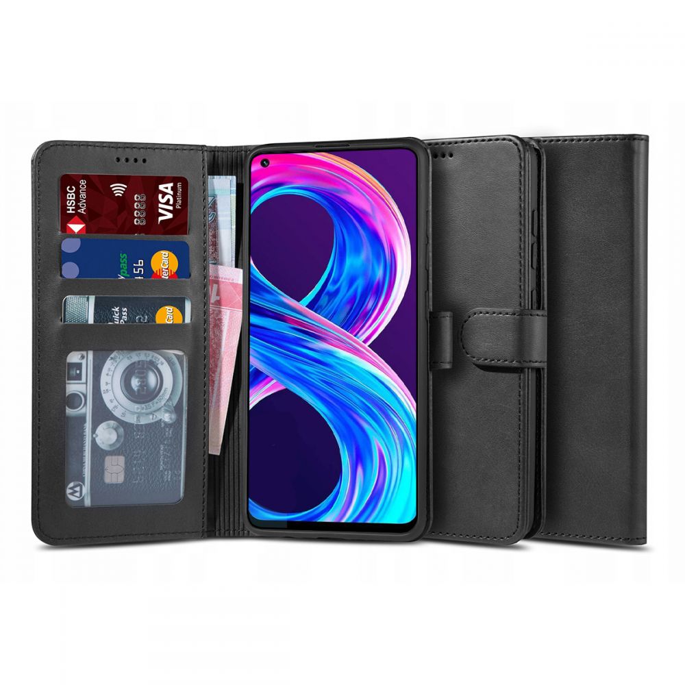 Pokrowiec Tech-protect Wallet czarny Realme 8 Pro