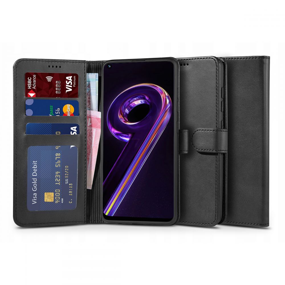 Pokrowiec Tech-protect Wallet czarny Realme 9 Pro