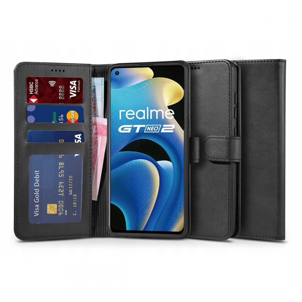Pokrowiec Tech-protect Wallet czarny Realme GT Neo 2