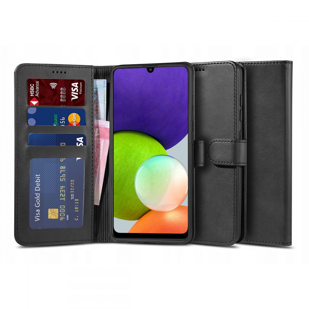 Pokrowiec Tech-protect Wallet czarny Samsung A22 4G
