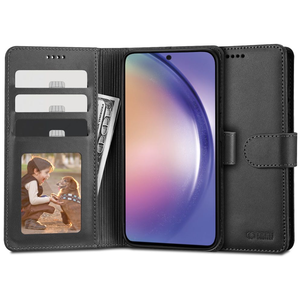 Pokrowiec Tech-protect Wallet czarny Samsung Galaxy A54 5G