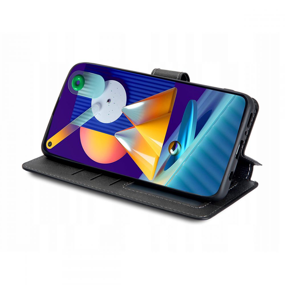Pokrowiec Tech-protect Wallet czarny Samsung Galaxy M11 / 2