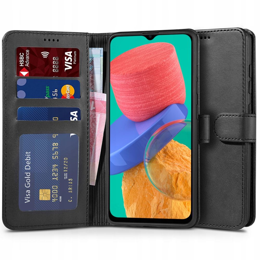 Pokrowiec Tech-protect Wallet czarny Samsung Galaxy M33 5G