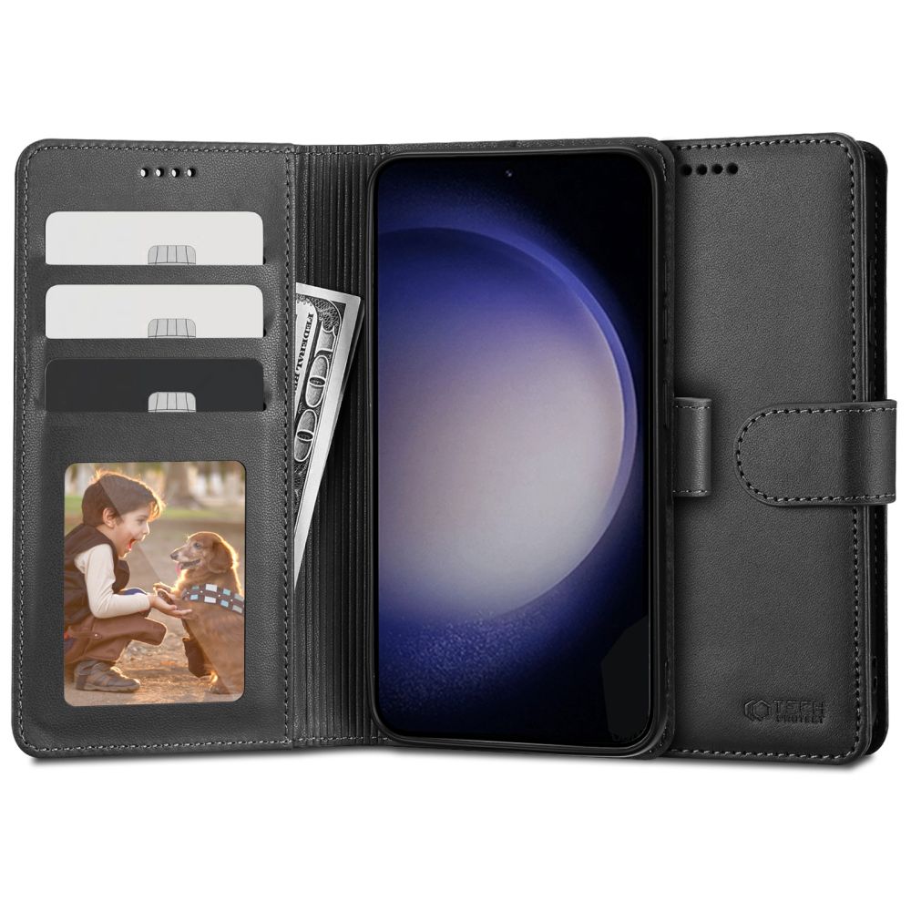 Pokrowiec Tech-protect Wallet czarny Samsung Galaxy S23