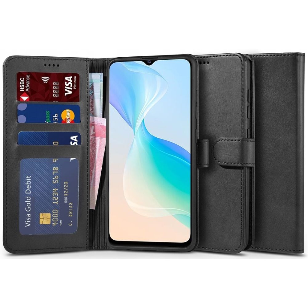 Pokrowiec Tech-protect Wallet czarny Vivo Y33s