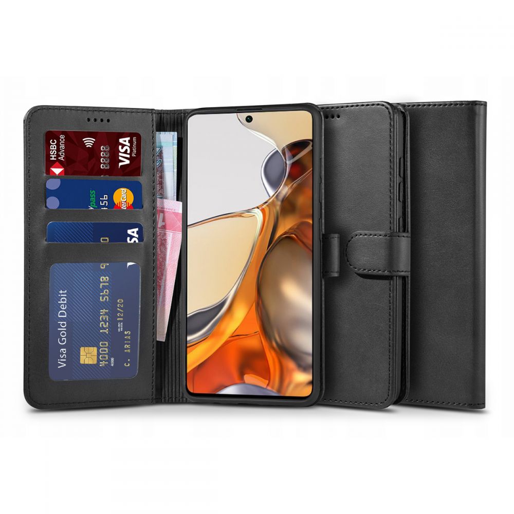 Pokrowiec Tech-protect Wallet czarny Xiaomi 11T Pro 5G