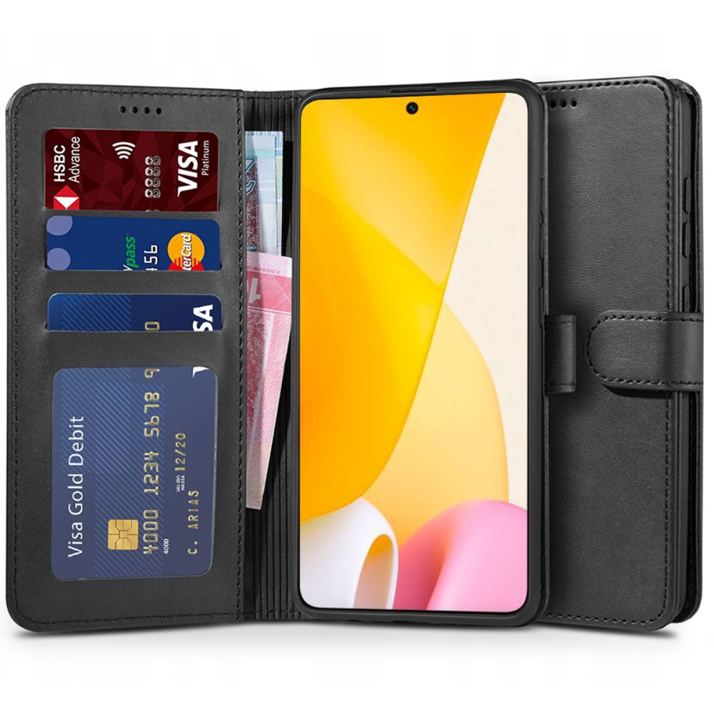 Pokrowiec Tech-protect Wallet czarny Xiaomi 12 Lite